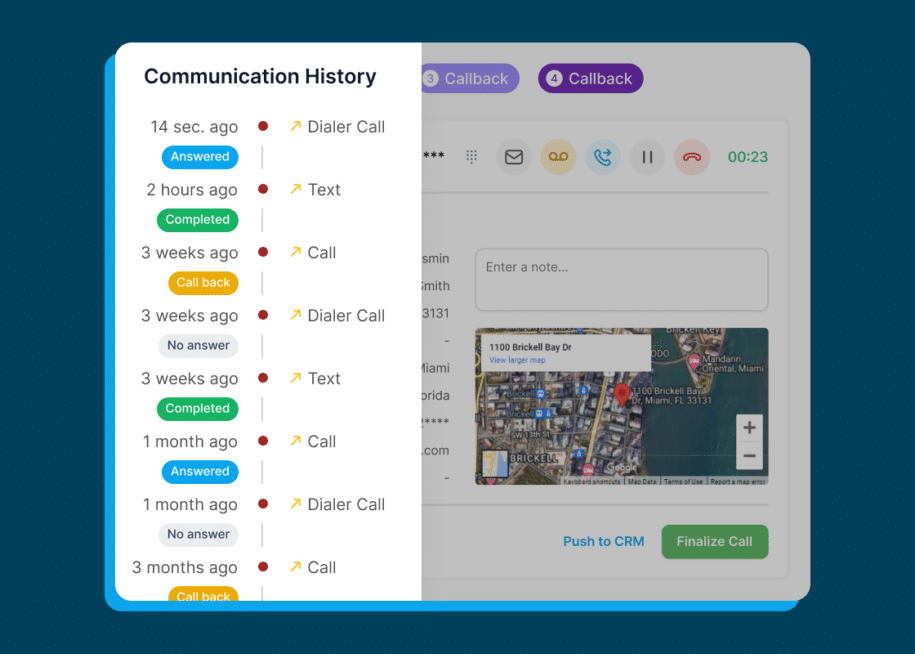 smrtleads screenshot of custom CRM