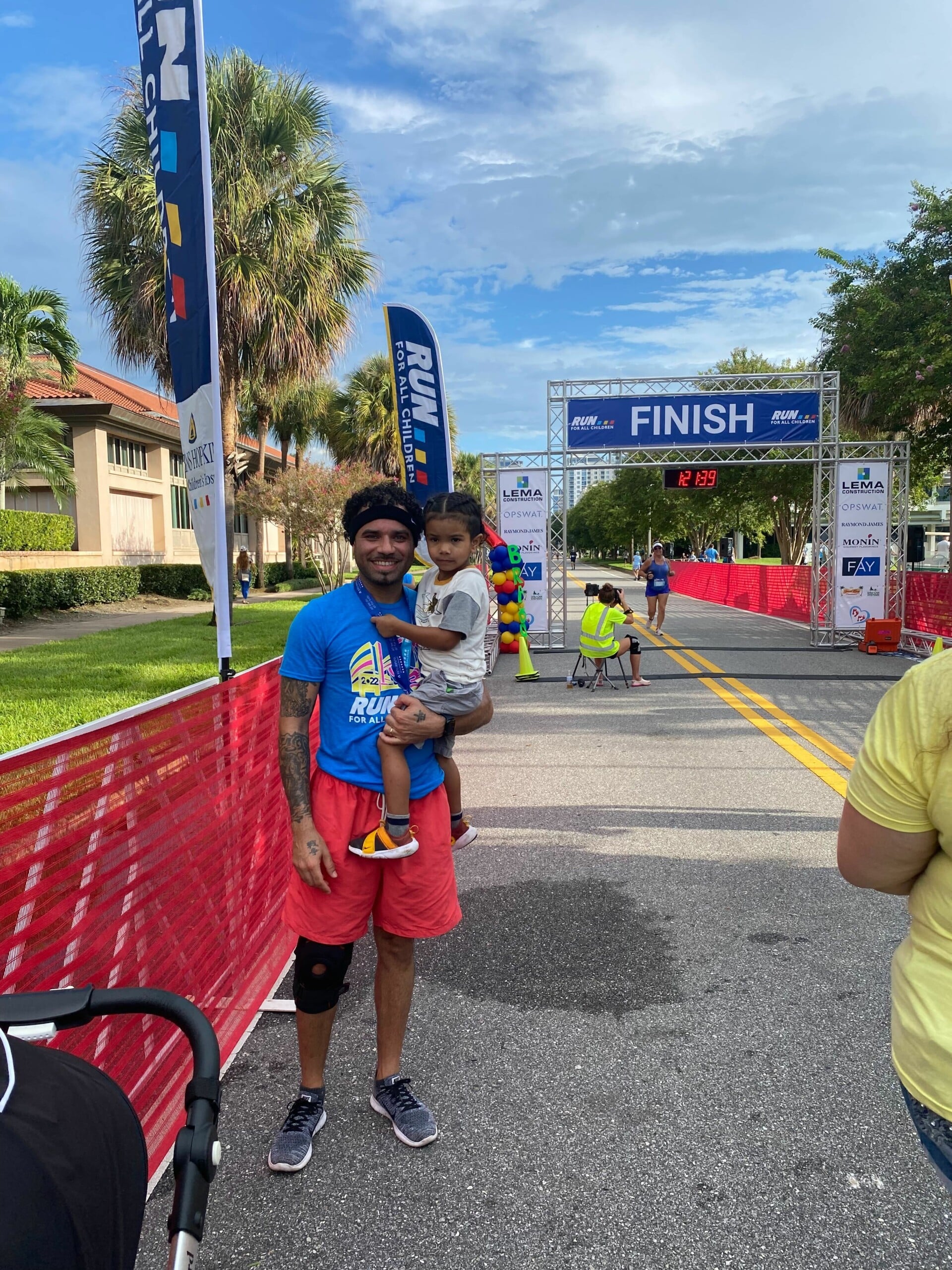 Mark Garel runs a 10k