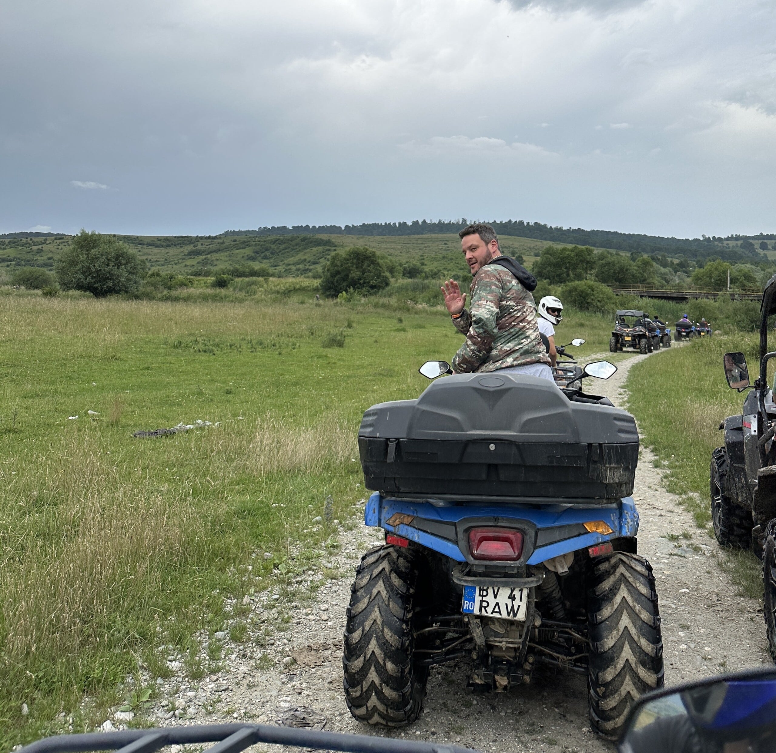 Catalin Lungu on a ATV