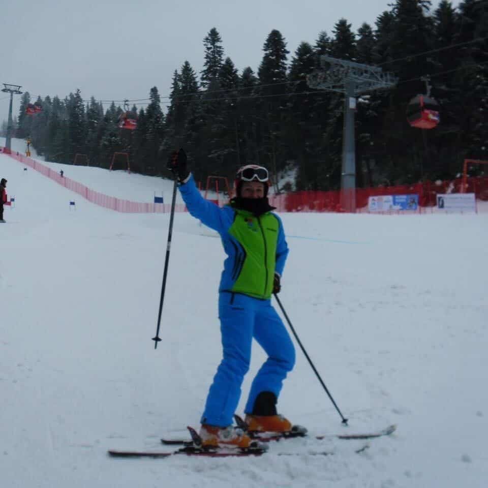 Bianca Vilea loves to ski