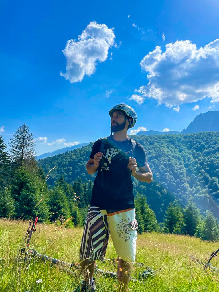Liviu loves mountain biking