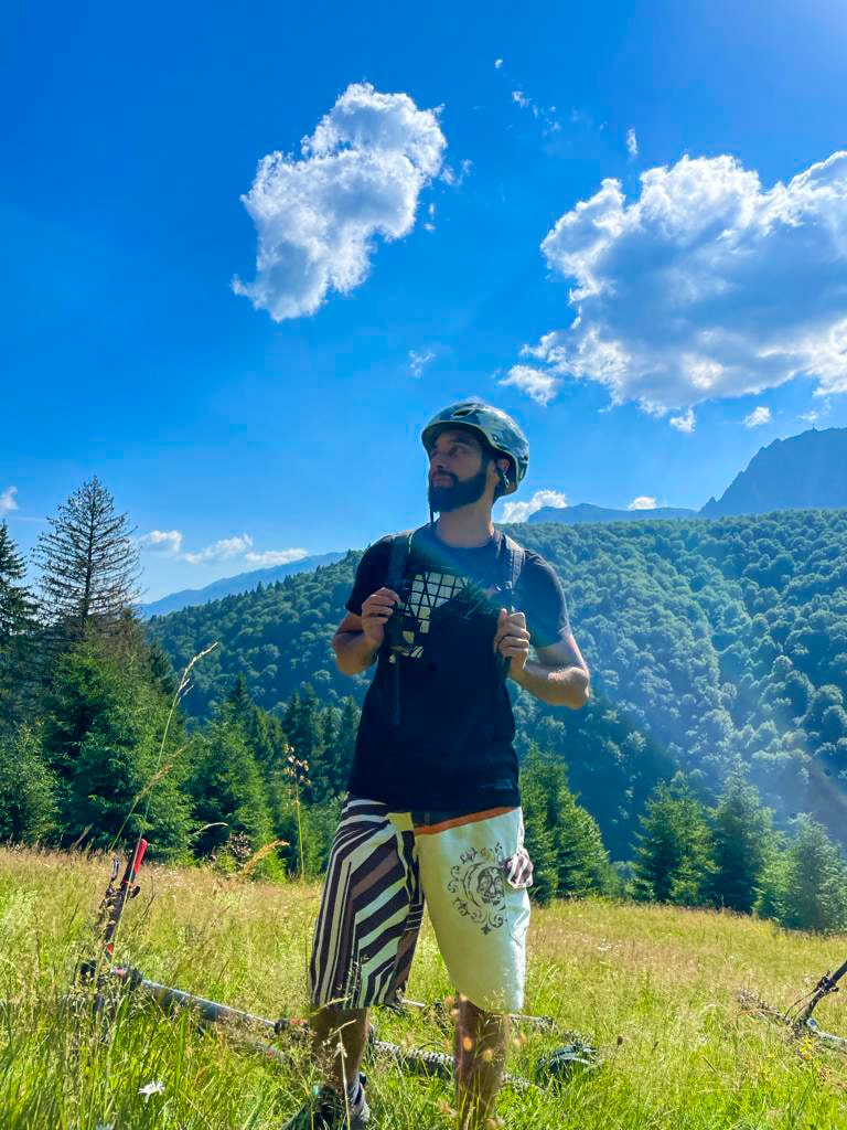 Liviu loves mountain biking