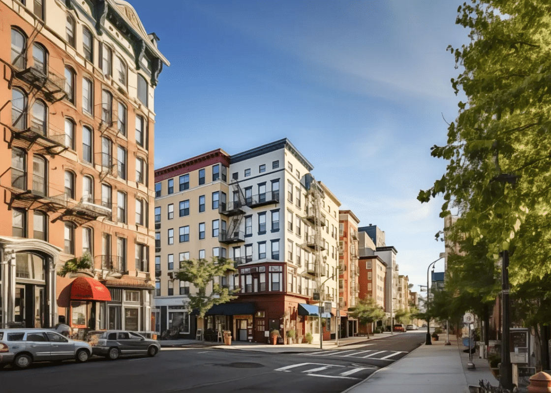 urban multi-tenant housing listing for property management