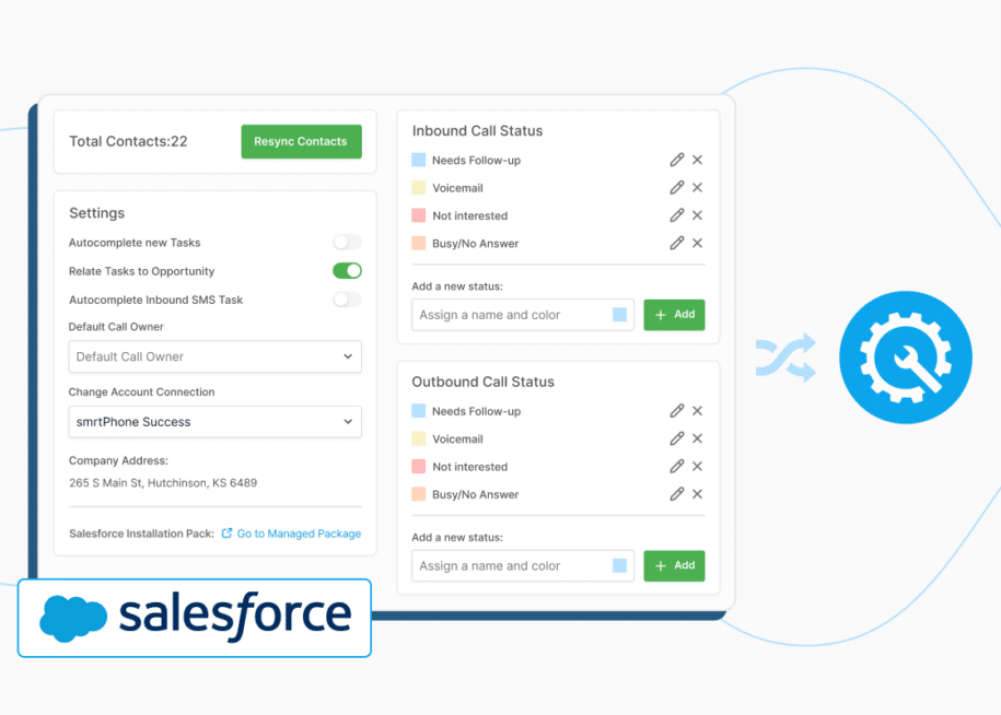 Salesforce communication history from smrtPhone