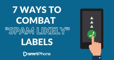 Illustration of Combat being marked spam likely, used in context of smrtPhone services.