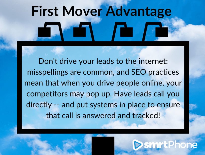 First Mover Advantage tip