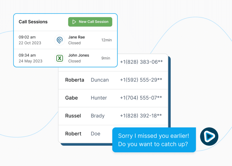 call sessions from smrtPhone integrating with CRMs