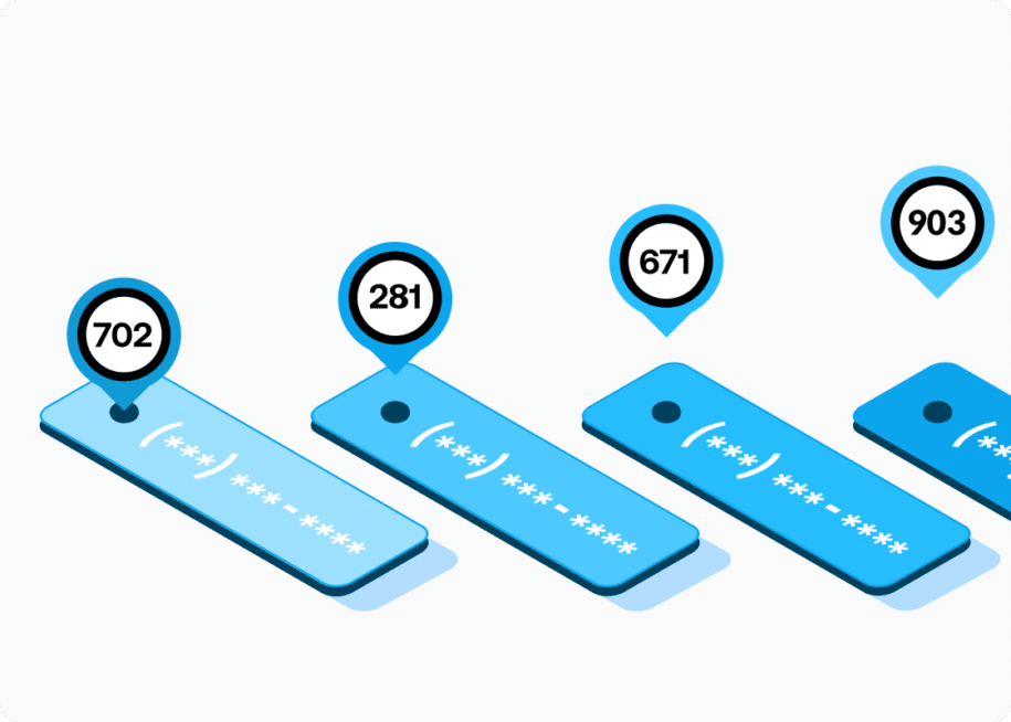 multiple phone numbers for dynamic number insertion