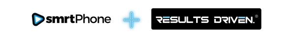 smrtPhone x RESULTS DRIVEN logos
