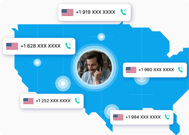 Graphic representation of local phone numbers