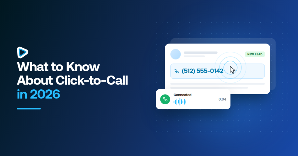 Sales rep clicking a phone number inside a CRM record to start a call